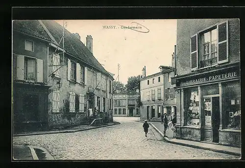 AK Wassy, Gendarmerie, Librairie-Papeterie