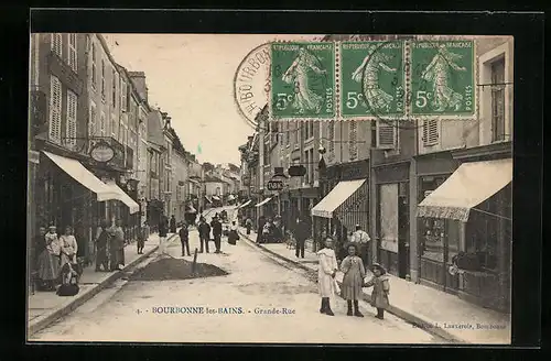 AK Bourbonne-les-Bains, Grande-Rue