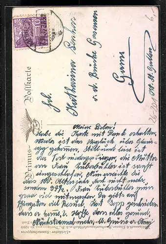 Künstler-AK Bert: Was tut der ehrliche Finder?