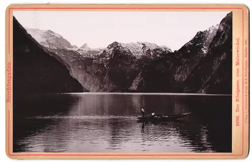 Fotografie Römmler & Jonas, Dresden, Ansicht Königsee, Blick auf den See vom Malerwinkel aus gesehen