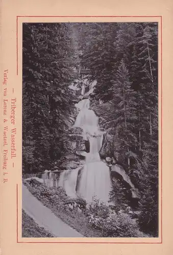 Leporello-Album 18 Lichtdrucke, Ansicht Hornberg, Bauernhaus Gutachthal, Tracht, Triberg, Hornberg, Ravennaviaduct