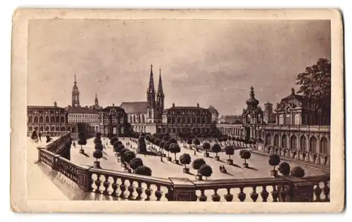 Fotografie E. Müller, Dresden, Ansicht Dresden, historische Ansicht des Zwinger