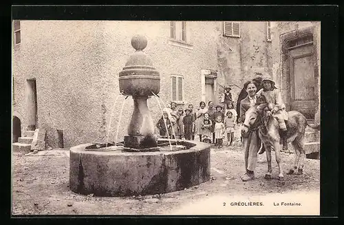 AK Gréolières, La Fontaine