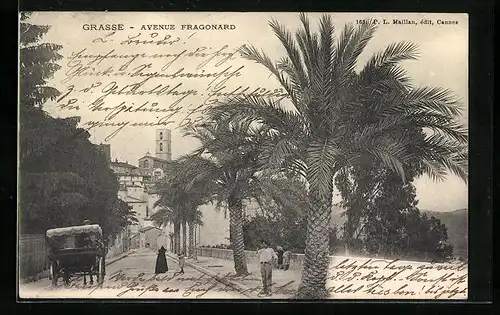 AK Grasse, Avenue Fragonard
