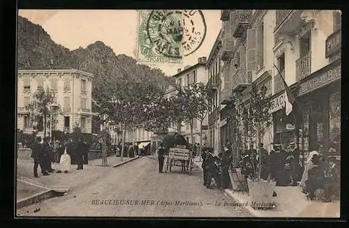 AK Beaulieu-sur-Mer, Le Boulevard Marinoni