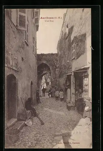AK Auribeau, Une Rue