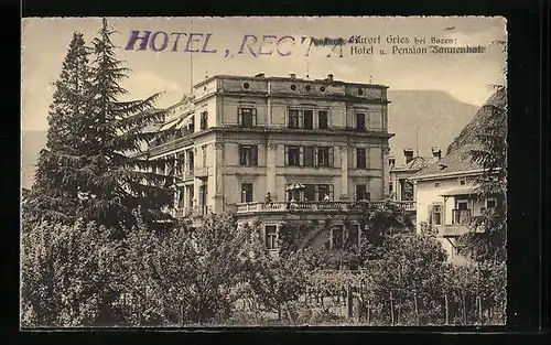 AK Bozen-Gries, Hotel u. Pension Sonnenhof