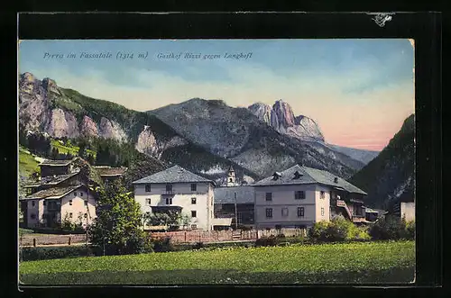 AK Perra im Fassatale, Gasthof Rizzi gegen Langkofl