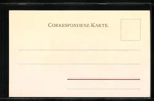 Lithographie Meran, Totalansicht mit Kirche