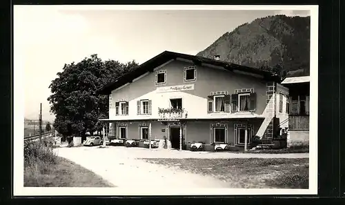 AK Freienfeld, Gasthaus Lener mit Terrasse