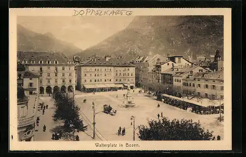 AK Bozen, Blick auf den Walterplatz