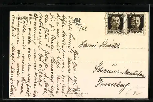 AK Bolzano-Gries, Ortsansicht aus der Vogelschau