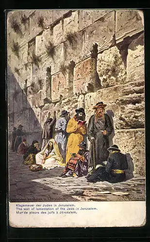 AK Jerusalem, Klagemauer der Juden