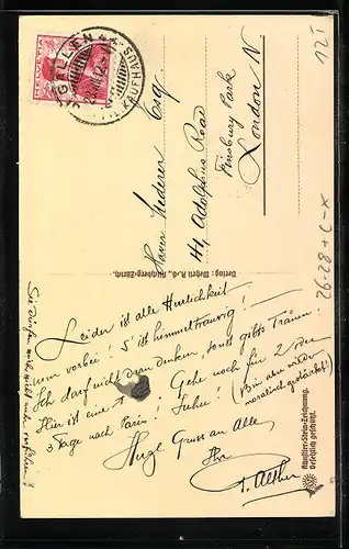 Steindruck-AK Zürich, Der Rüden