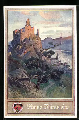 AK Deutscher Schulverein Nr. 137: Blick auf die Ruine Dürnstein