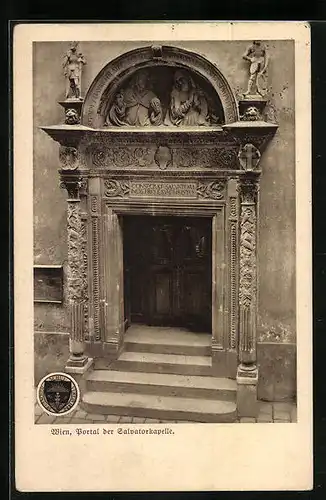 AK Deutscher Schulverein Nr. 353: Wien, Portal der Salvatorkapelle