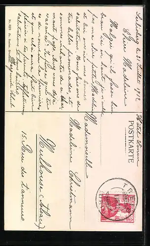 AK Seelisberg, Teilansicht mit Blick auf Brunnen u. d. Mythen