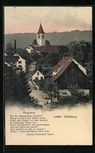 AK Kilchberg, Teilansicht mit Kirche