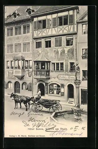 AK Stein am Rhein, Hotel Sonne und Kutsche