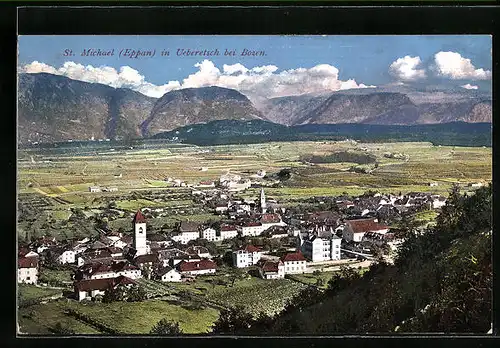 AK St. Michael in Überetsch, Teilansicht