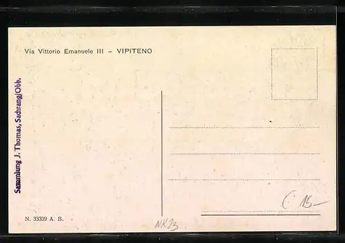 AK Vipiteno, Via Vittorio Emanuele III.