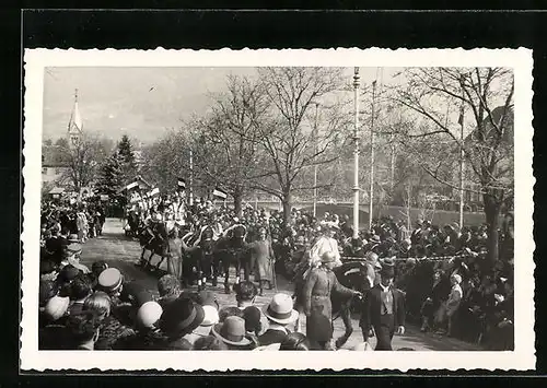 Foto-AK Meran, Umzugswagen Austria