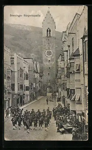 AK Sterzing, Festumzug mit der Bürgerkapelle