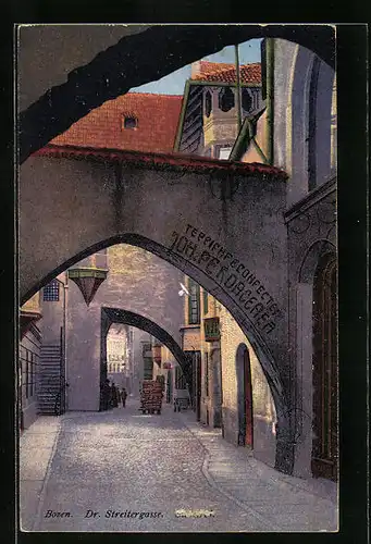 AK Bozen, Blick in die Streitergasse