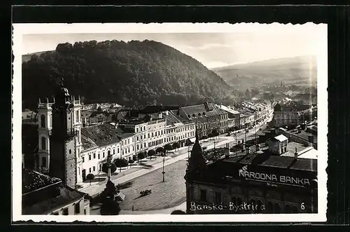 AK Banská Bystrica, Ortsansicht mit beeindruckender Beleuchtung