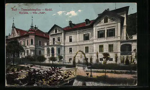 AK Trencsénteplicz, Nyaralók, Villa Valli