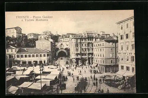 AK Trieste, Piazza Goldoni e Traforo Montuzza