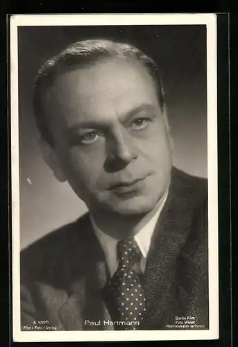AK Schauspieler Paul Hartmann mit ernstem Blick