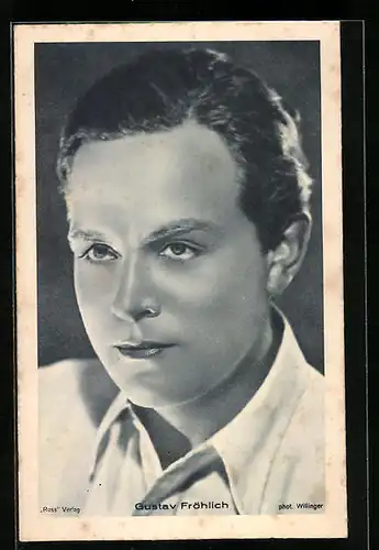 AK Schauspieler Gustav Fröhlich ganz ernst