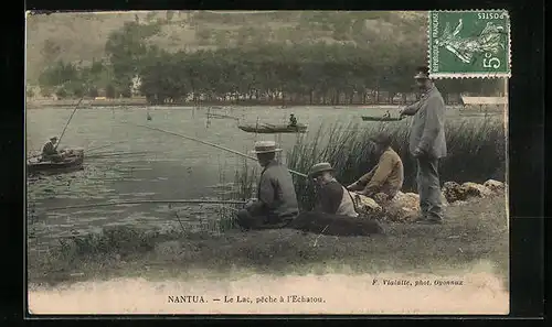 AK Nantua, Le Lac, peche à l`Echatou