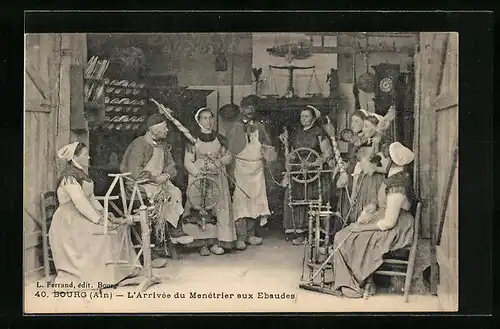 AK Bourg, L`Arrivée du Menétrtier aux Ebaudes