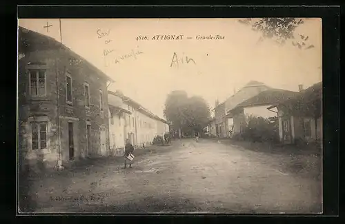 AK Attignat, Grande-Rue