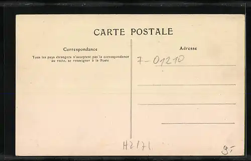 AK Ferney, Rue de la Poste, Hotel de France