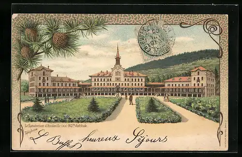 Lithographie Hauteville, Le Sanatorium