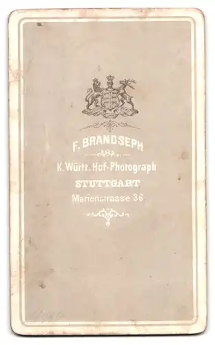 Fotografie F. Brandseph, Stuttgart, Marienstrasse 36, Junge Dame mit Perlenketten