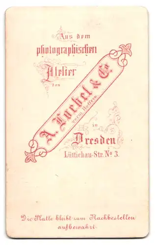 Fotografie A. Toebel & Co., Dresden, Lüttichau-Str. 3, Junger Herr im Anzug