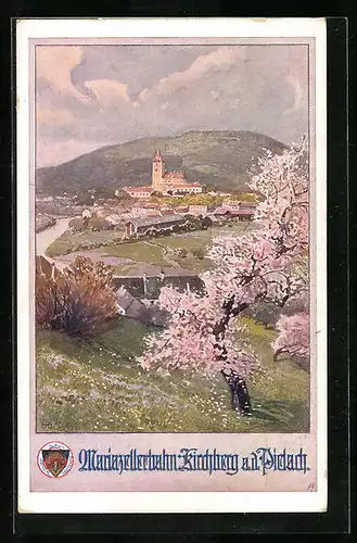 AK Deutscher Schulverein Nr. 711: Kirchberg a. d. Pielach, Ortsansicht im Frühling