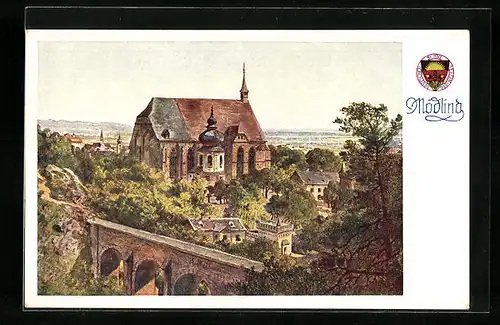 AK Deutscher Schulverein Nr. 279: Mödling, Kirche im Stadtbild
