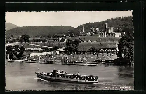 AK Rheinfelden, Badegäste im Strandbad