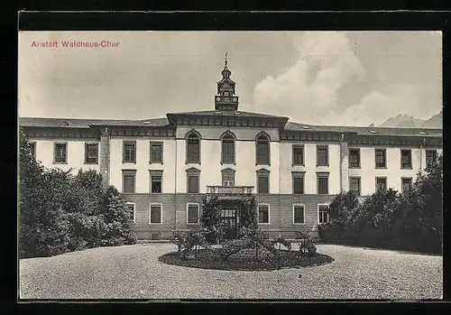 AK Chur, Anstalt Waldhaus-Chur, Frontansicht