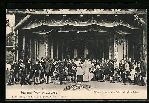 AK Meran, Meraner Volksschauspiele, Wiederauffinden des österreichischen Adlers