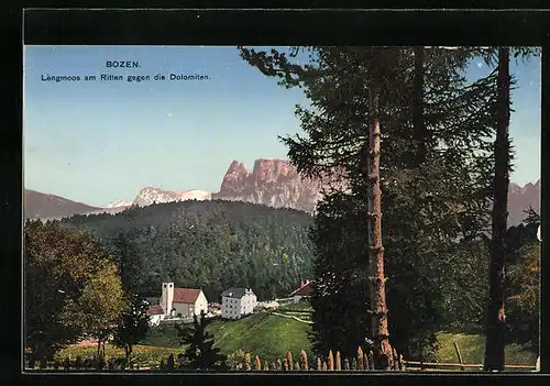 AK Bozen, Lengmoos am Ritten gegen die Dolomiten