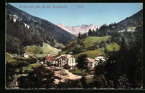 AK Birchabruck, Panorama mit Rosengarten
