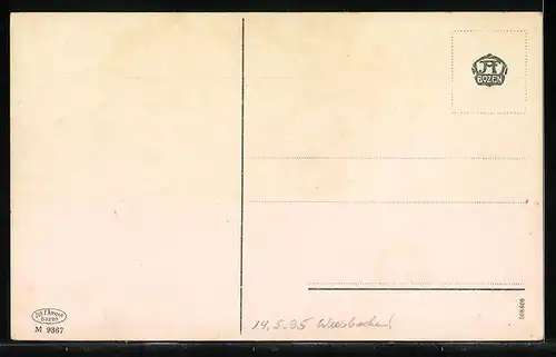 AK Birchabruck, Panorama mit Rosengarten