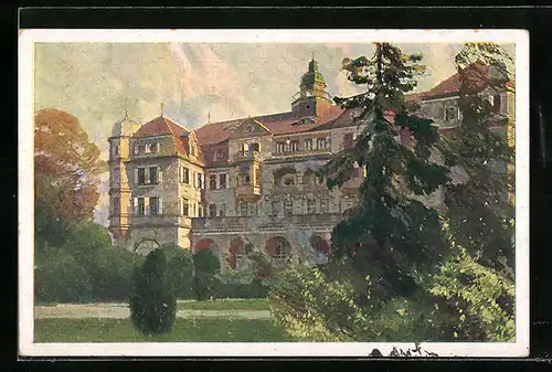 Künstler-AK Piestany, Grandhotel Royal