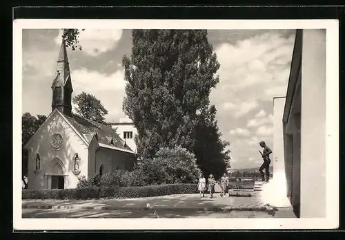AK Piestany, Ortsansicht mit Kirche